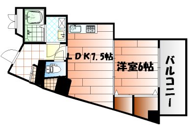 間取り：35.8平米。