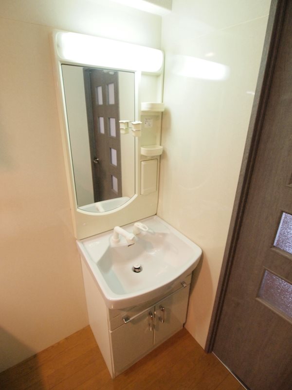 洗面所：水回りもキレイで清潔感があります