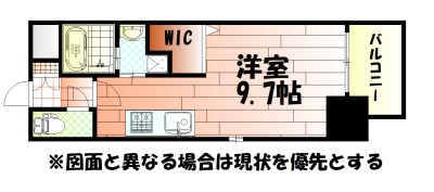 間取り：単身のための間取りです