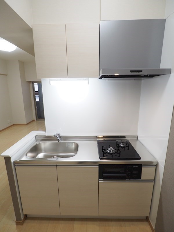 クレスト南小倉 2口コンロ、グリル付きです。