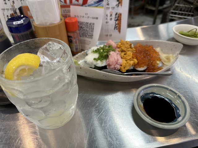 雨宿りの一杯