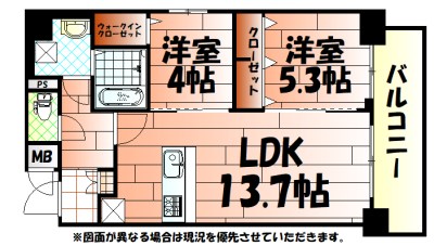 Mys Casette Kokura（ミースカセッタ小倉） 間取り